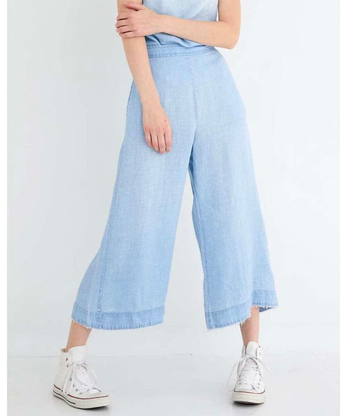 High Waisted Wide Leg Crop Seaside - clearpathherbicide