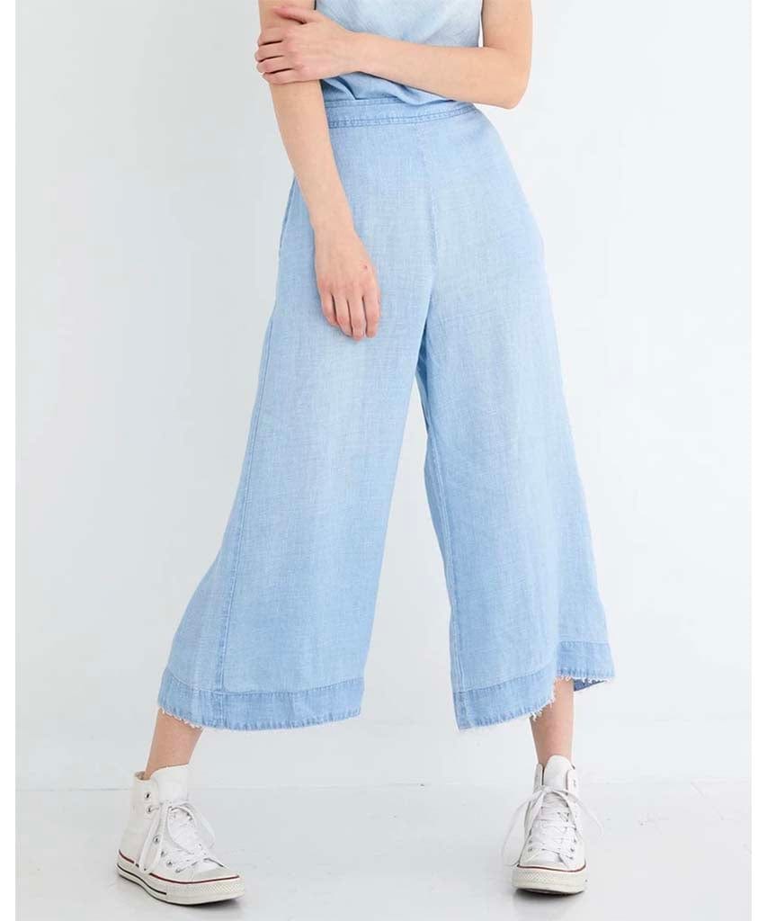 High Waisted Wide Leg Crop Seaside - clearpathherbicide