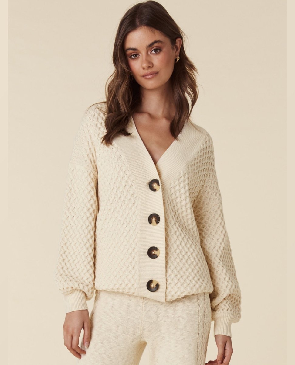 Highland Knit Cardigan Cream - clearpathherbicide