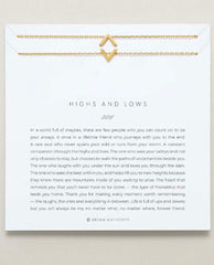 Highs & Lows Necklace Set (2) 14k Gold - PINK ARROWS