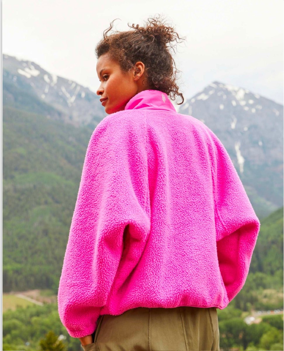 Hit The Slopes Fleece Jacket Raspberry - miamidrugpossession