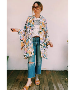 Hitchhiker Kimono Golden Motley - miamidrugpossession