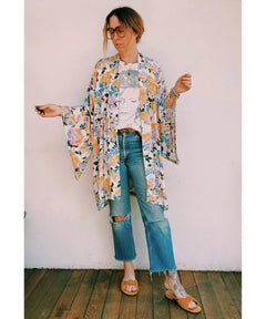 Hitchhiker Kimono Golden Motley - miamidrugpossession