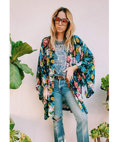 Hitchhiker Kimono Rose Garden - miamidrugpossession