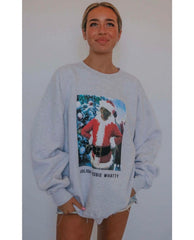 Holiday Hoobie Whatty Grinch Sweatshirt - PINK ARROWS