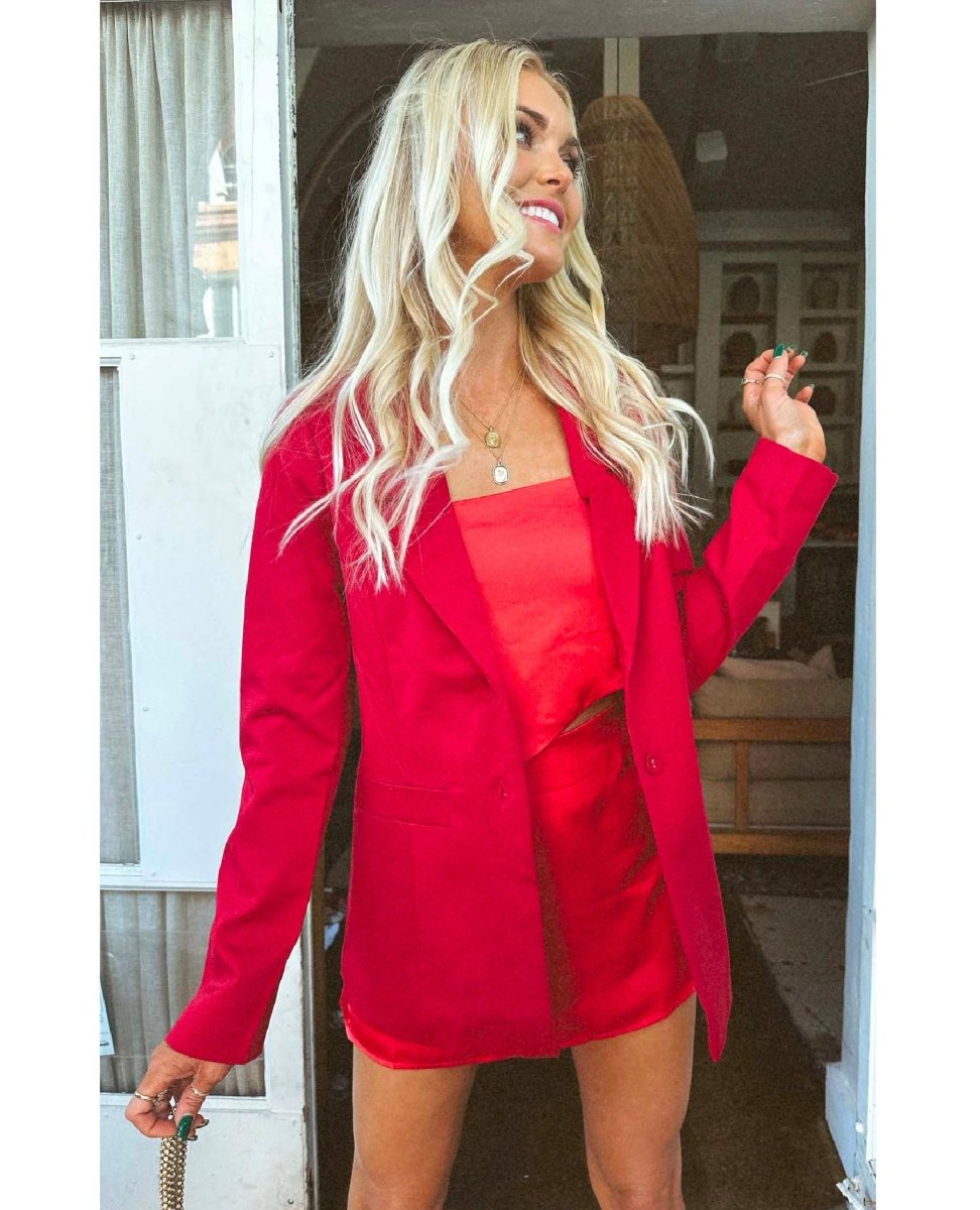 Holiday Red Suiting Blazer - clearpathherbicide