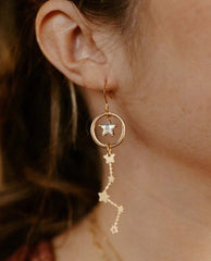 Homesick For The Stars Earrings - PINK ARROWS