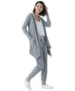 Hooded Thermal Cardigan, Grey - clearpathherbicide