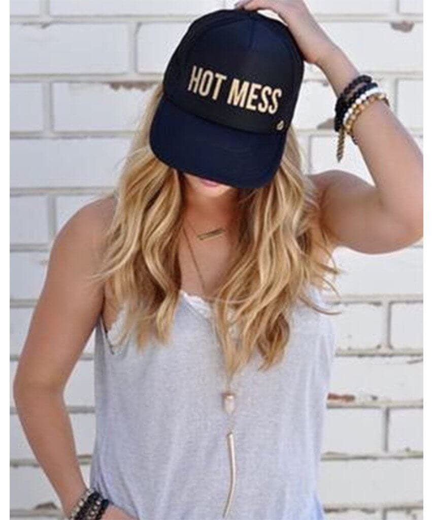 Hot Mess Black Trucker Hat - miamidrugpossession