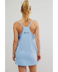 Hot Shot Mini Oxford Blue Dress - PINK ARROWS