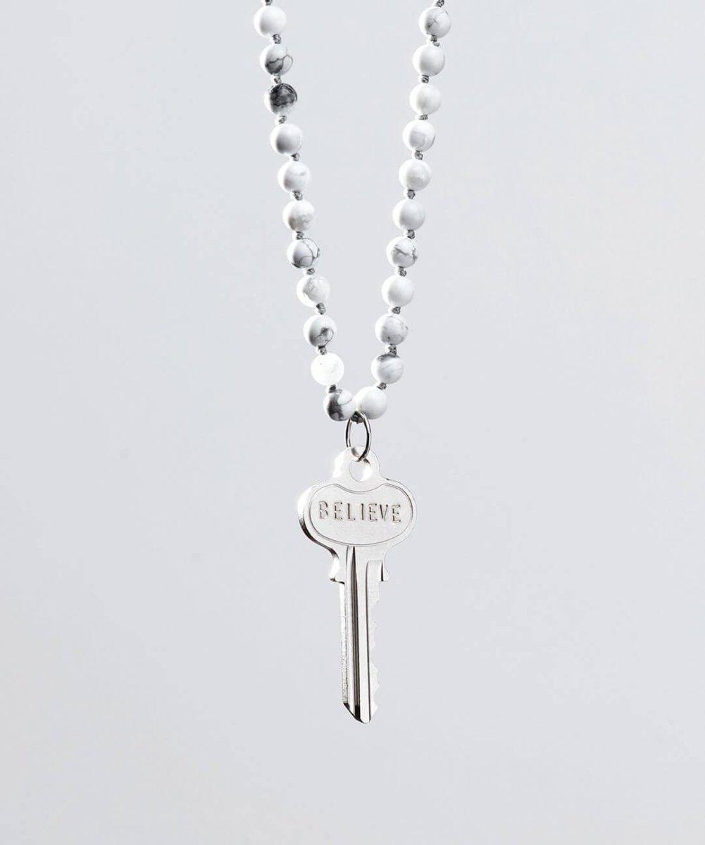 HOWLITE INSPIRATION BEAD KEY NECKLACE - clearpathherbicide