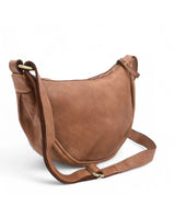 Hug Hobo Bag in Cognac - PINK ARROWS