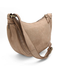 Hug Hobo Bag in Taupe - PINK ARROWS