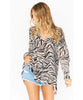 Hug Me Sweater Coconut Zebra - miamidrugpossession