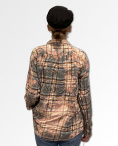 Hydrangea Outlaw Flannel #9 One Size - miamidrugpossession