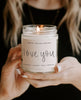 I Love You Soy Candle - miamidrugpossession