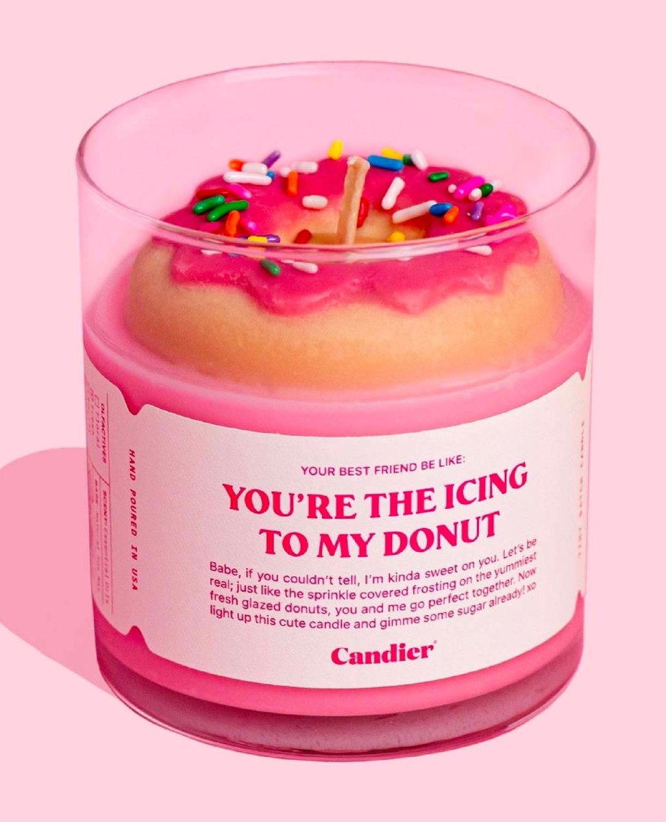 Icing to my Donut Candle - PINK ARROWS