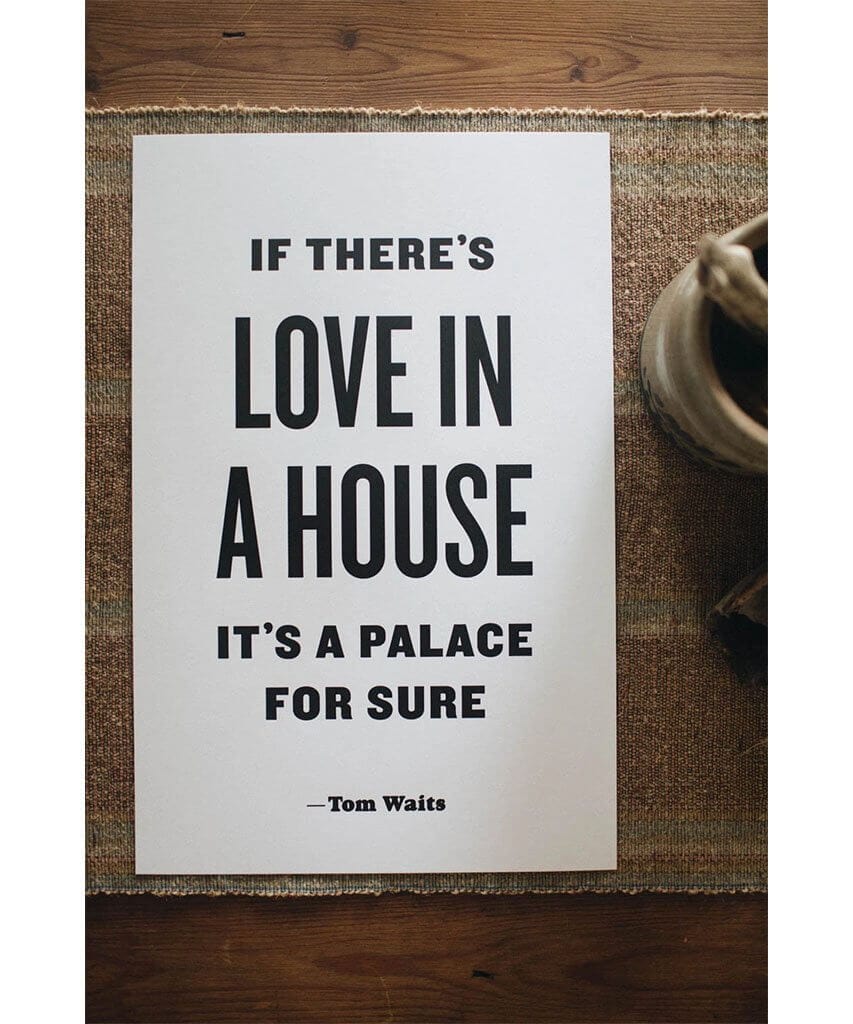 ' If There's Love ' Letterpress 11