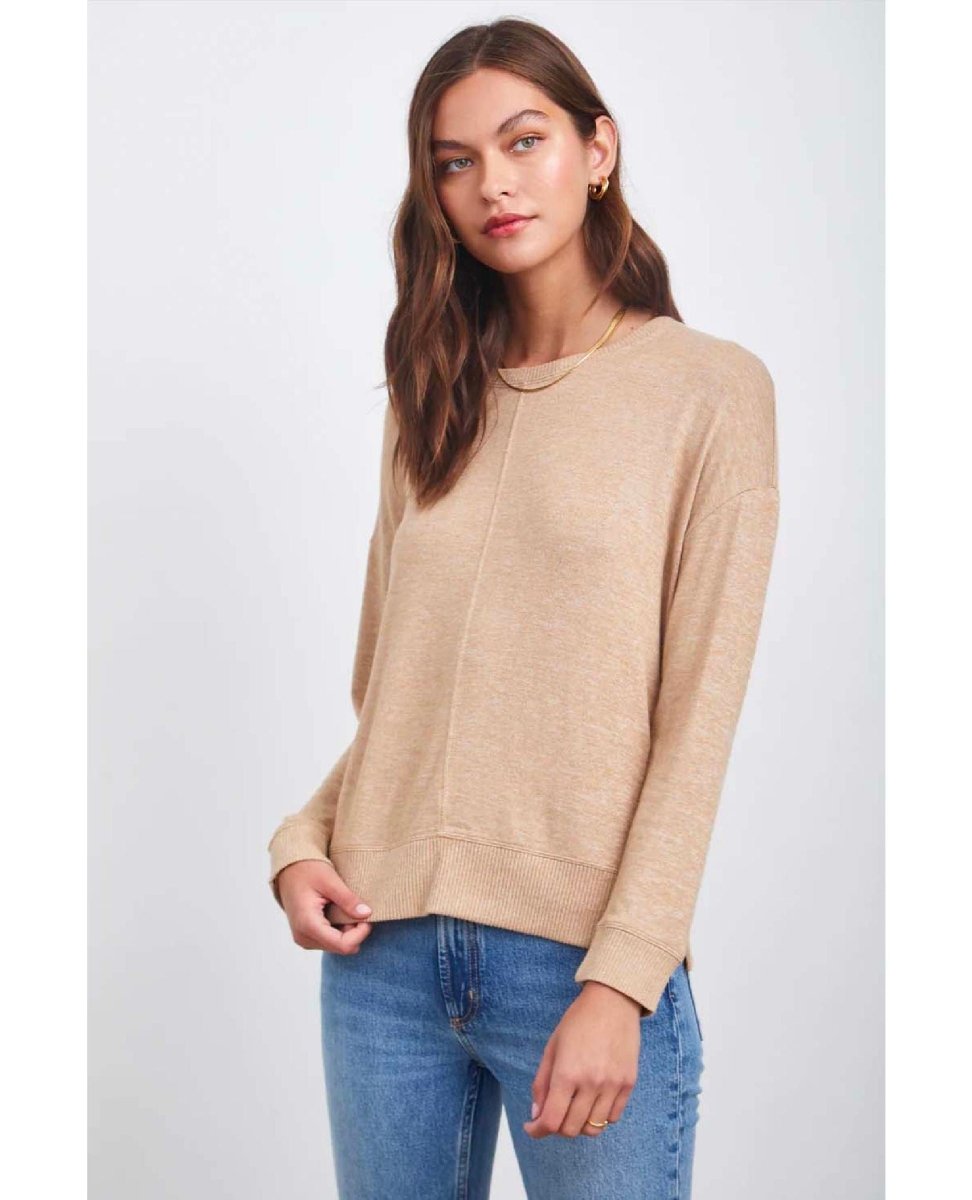 Iggy Sweater Heather Camel - miamidrugpossession