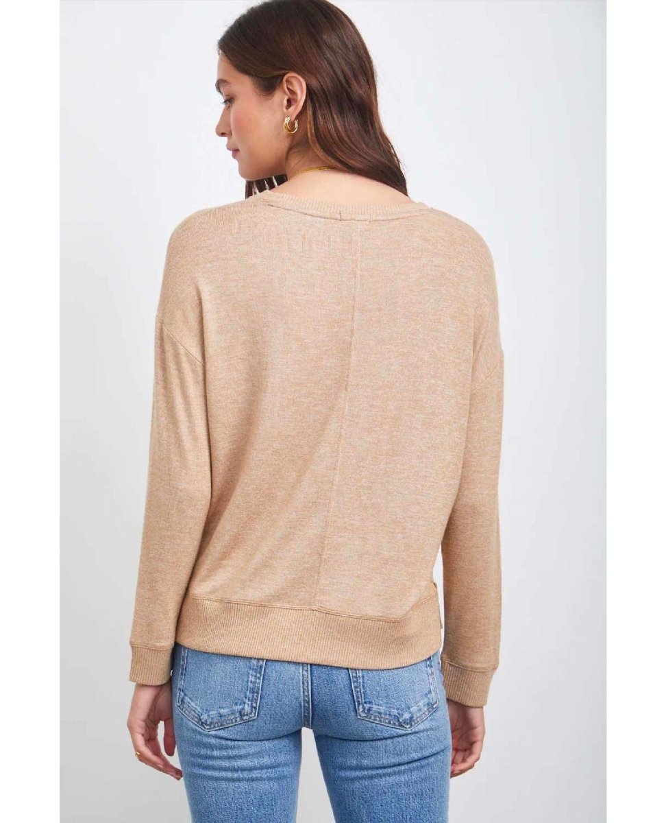 Iggy Sweater Heather Camel - miamidrugpossession