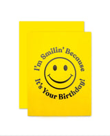 I'm Smilin' Birthday Card - PINK ARROWS