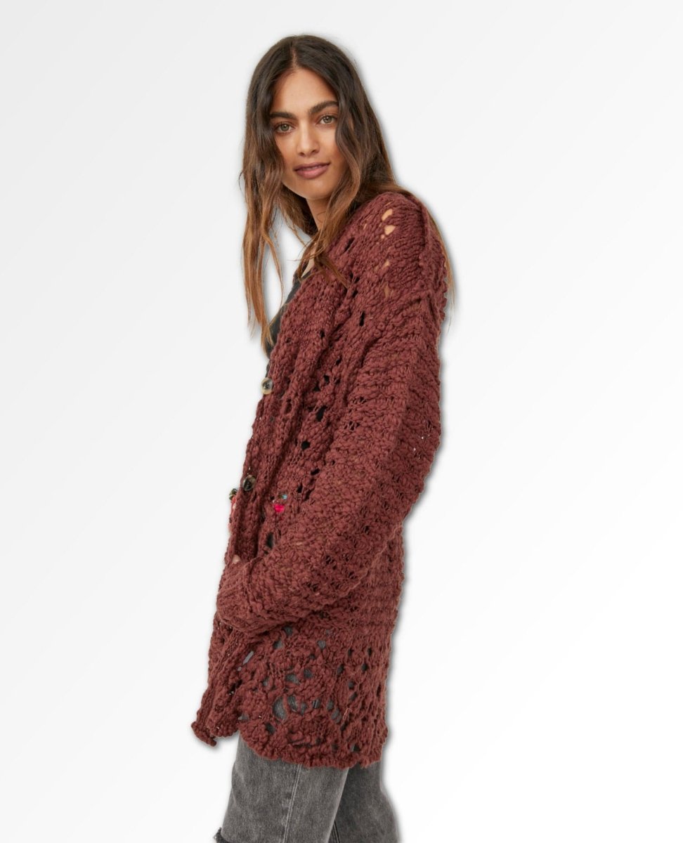 Imelda Cardigan Rum Rasin - miamidrugpossession