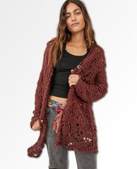 Imelda Cardigan Rum Rasin - PINK ARROWS