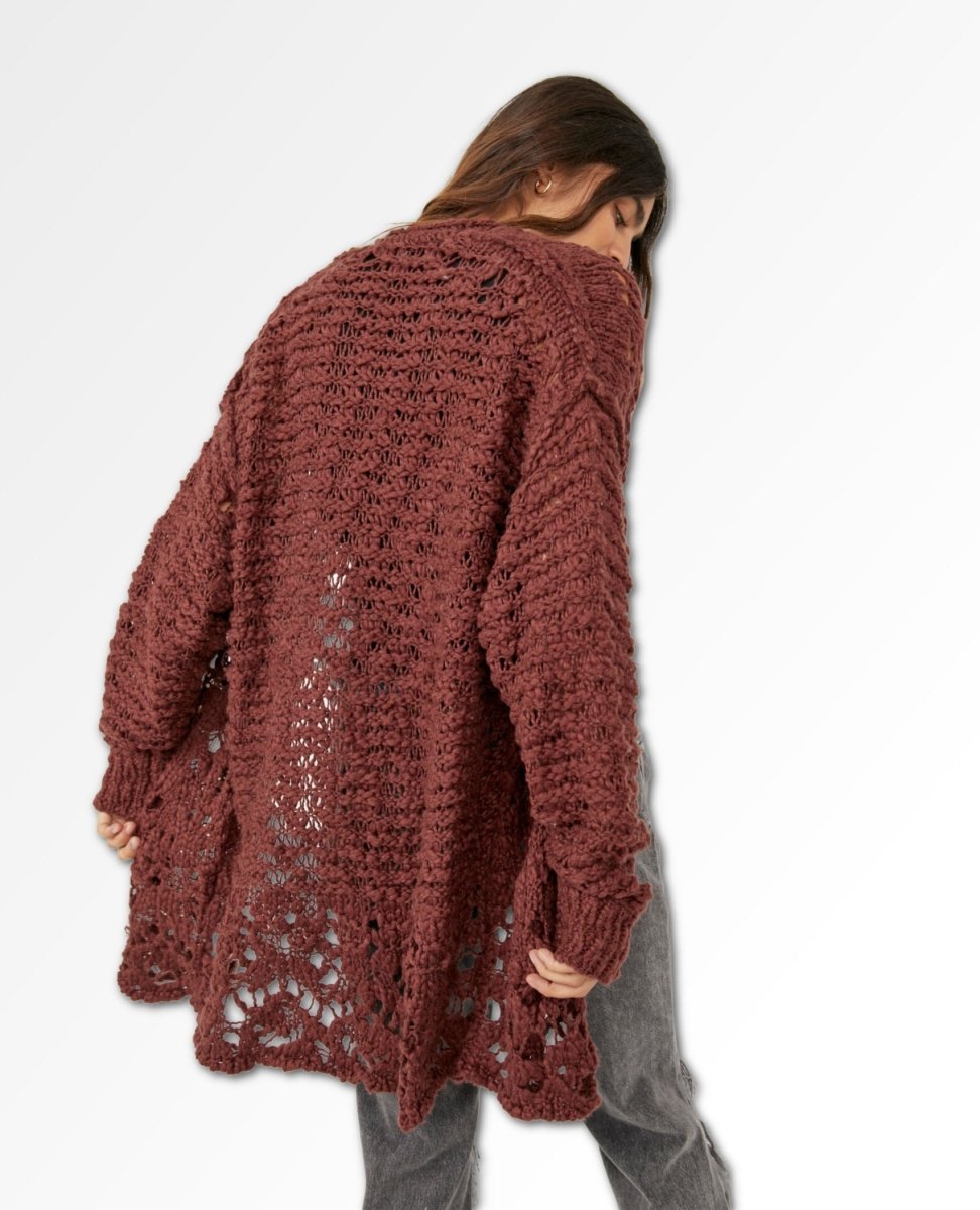 Imelda Cardigan Rum Rasin - miamidrugpossession