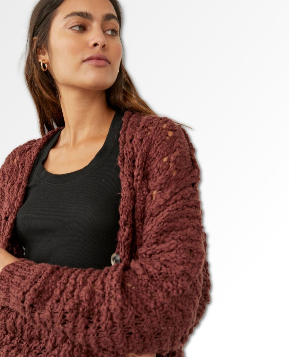 Imelda Cardigan Rum Rasin - miamidrugpossession