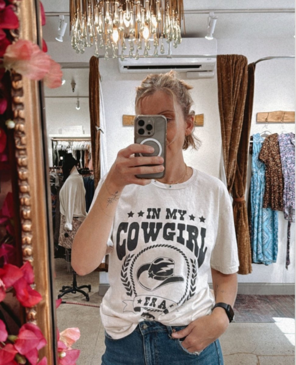 In My Cowgirl Era Tee Off White - miamidrugpossession