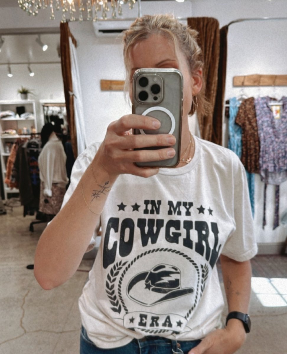 In My Cowgirl Era Tee Off White - miamidrugpossession