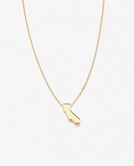 In The Heart Of California Necklace Gold - PINK ARROWS