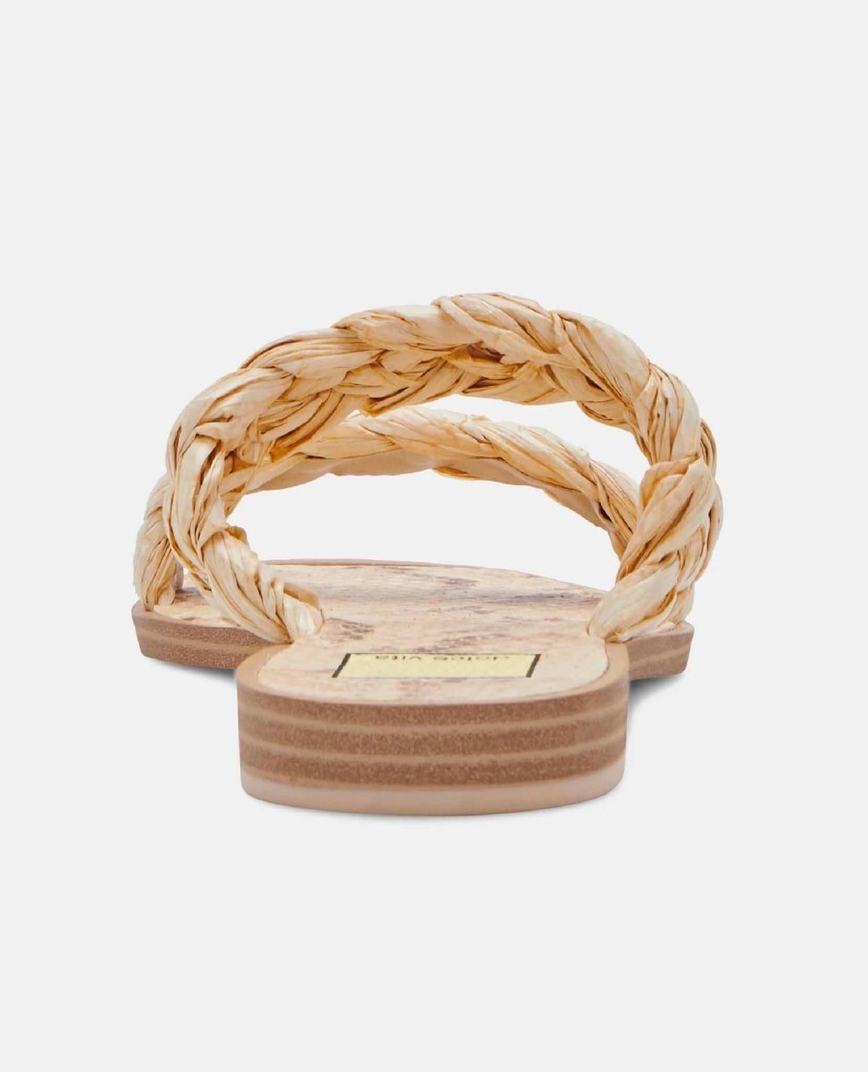 Indy Sandals Light Raffia Stella - miamidrugpossession