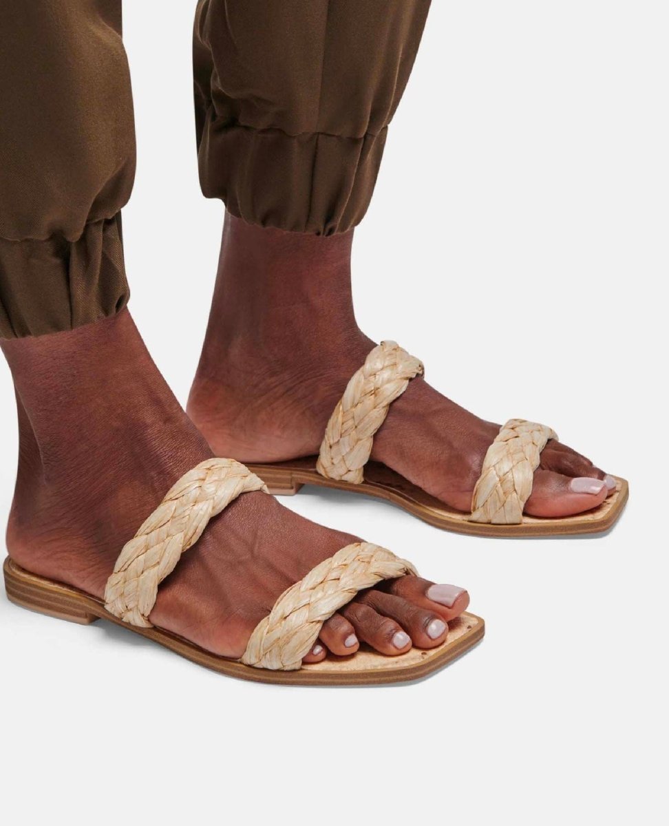 Indy Sandals Light Raffia Stella - miamidrugpossession