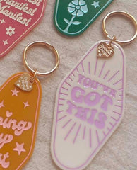 Inspirational Motel Keychains Assorted - PINK ARROWS