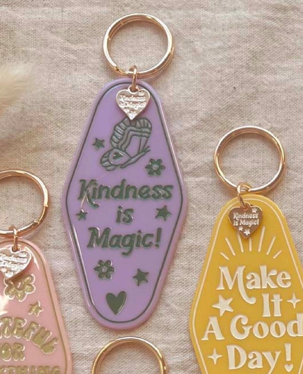 Inspirational Motel Keychains Assorted - PINK ARROWS