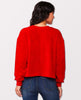 Irma Chenille Sweatshirt Red - miamidrugpossession