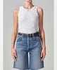 Isabel Rib Tank White - miamidrugpossession