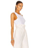 Isabel Rib Tank White - miamidrugpossession