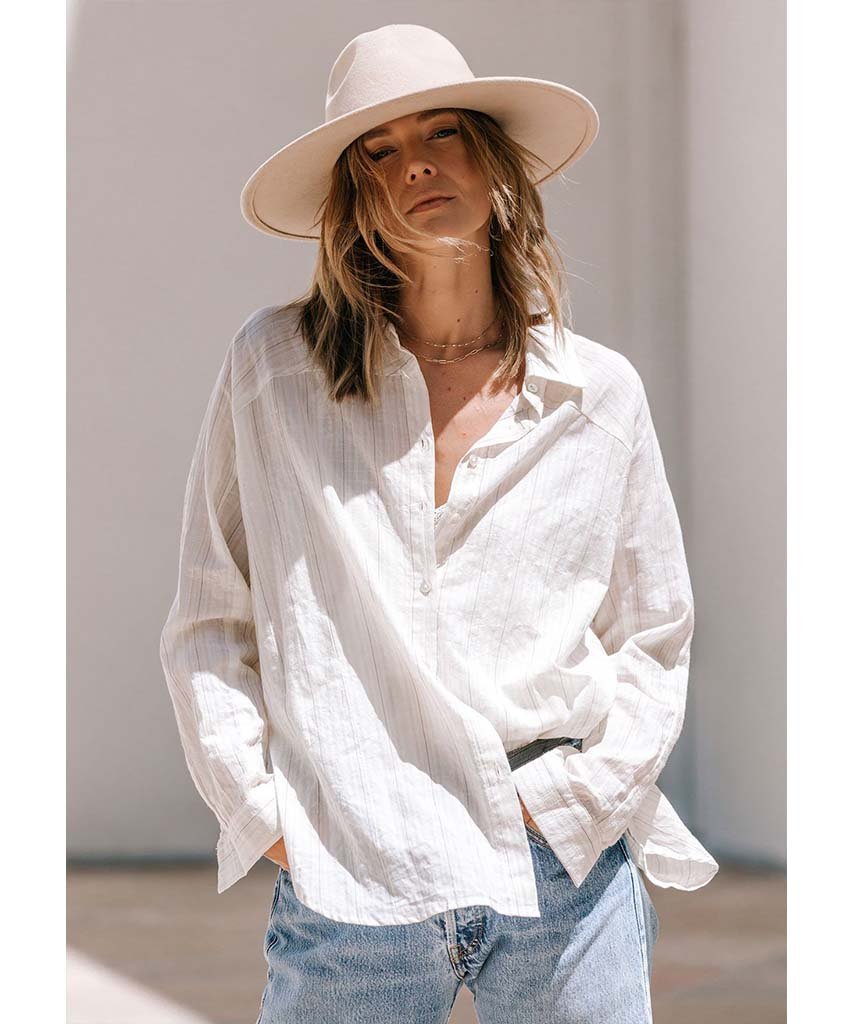 Ivory Boyfriend Shirt - miamidrugpossession