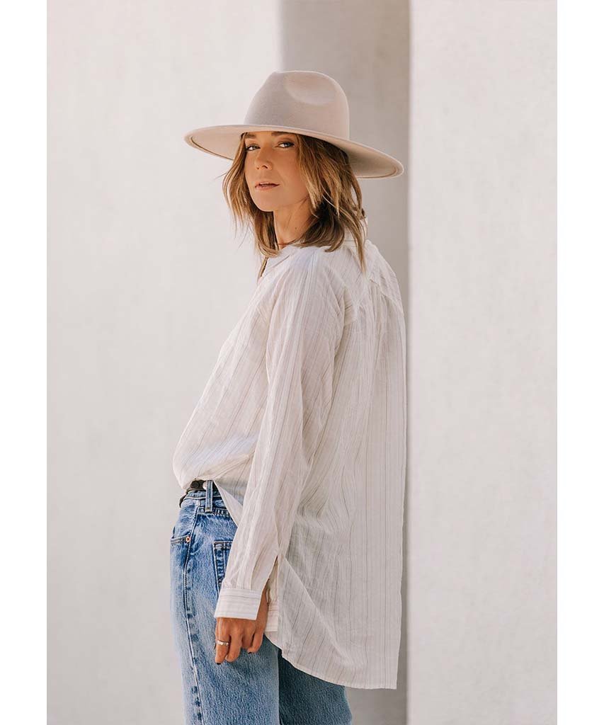 Ivory Boyfriend Shirt - miamidrugpossession