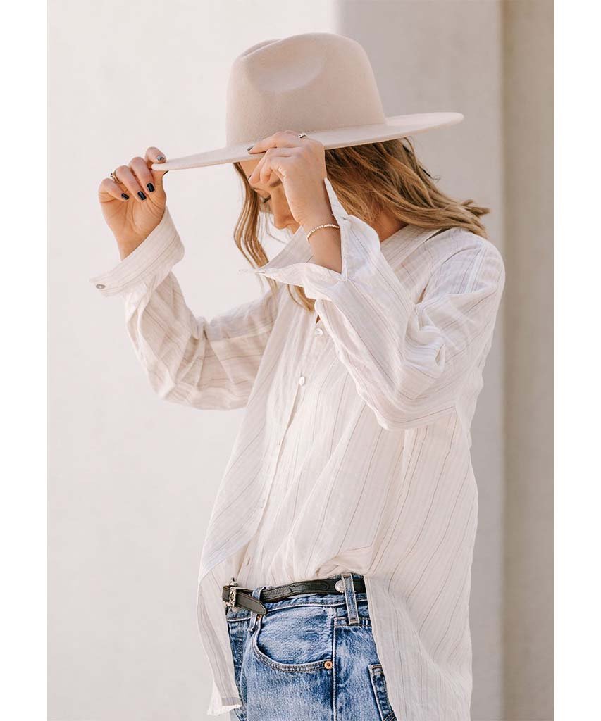 Ivory Boyfriend Shirt - miamidrugpossession