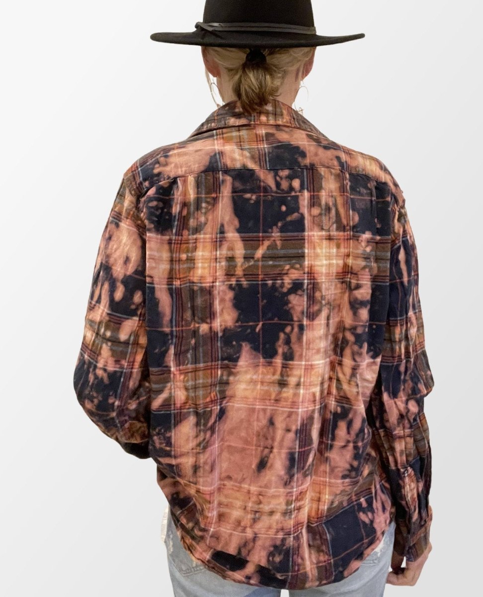 Ivy Outlaw Flannel - One Size - PINK ARROWS