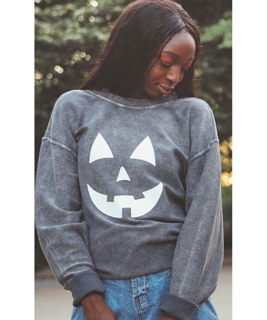 Jack - O - Lantern Corded Sweatshirt - miamidrugpossession