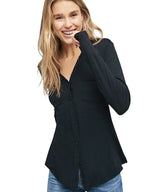 Jersey Button Down, Black - miamidrugpossession