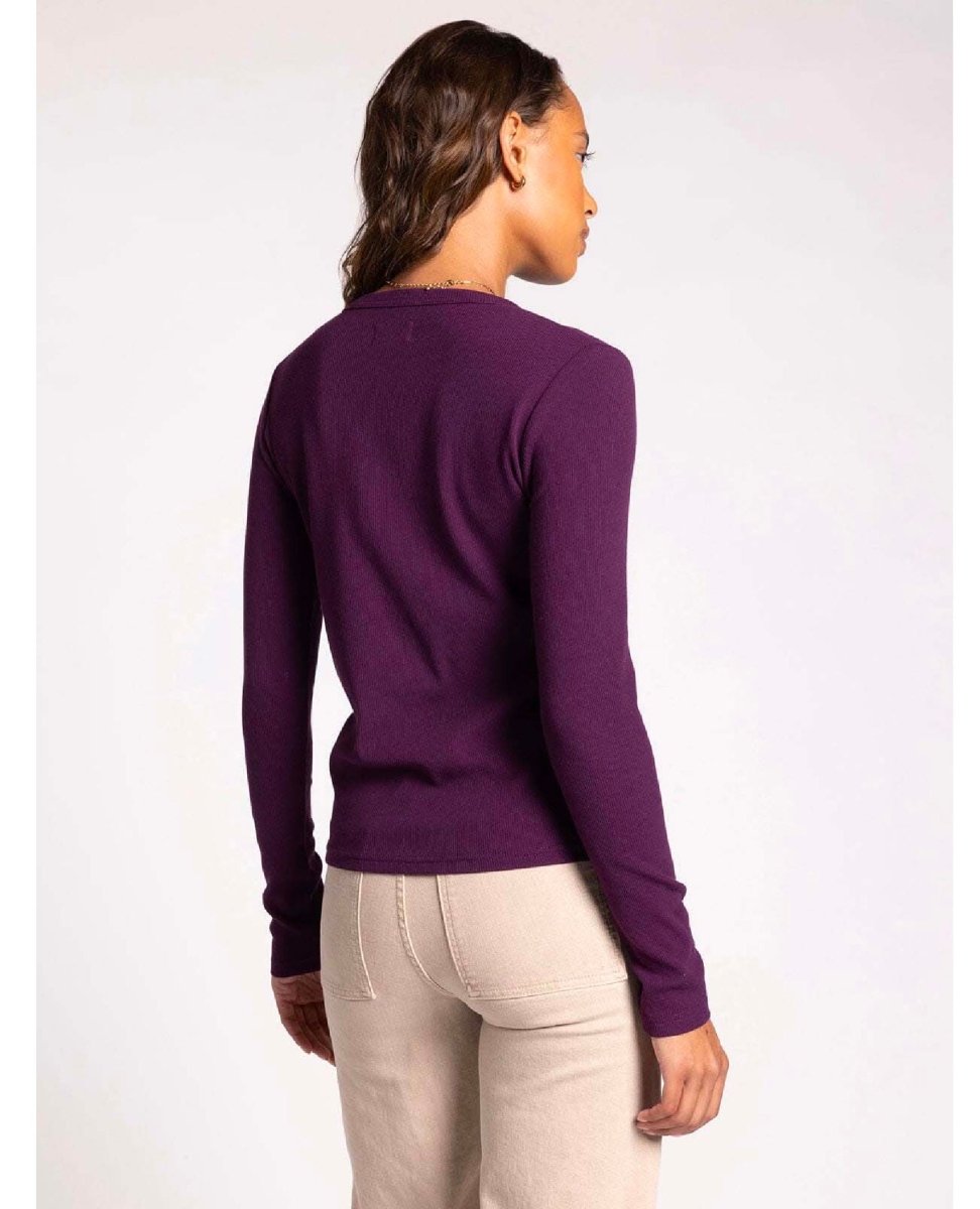 Jess Long Sleeve Cabernet - miamidrugpossession