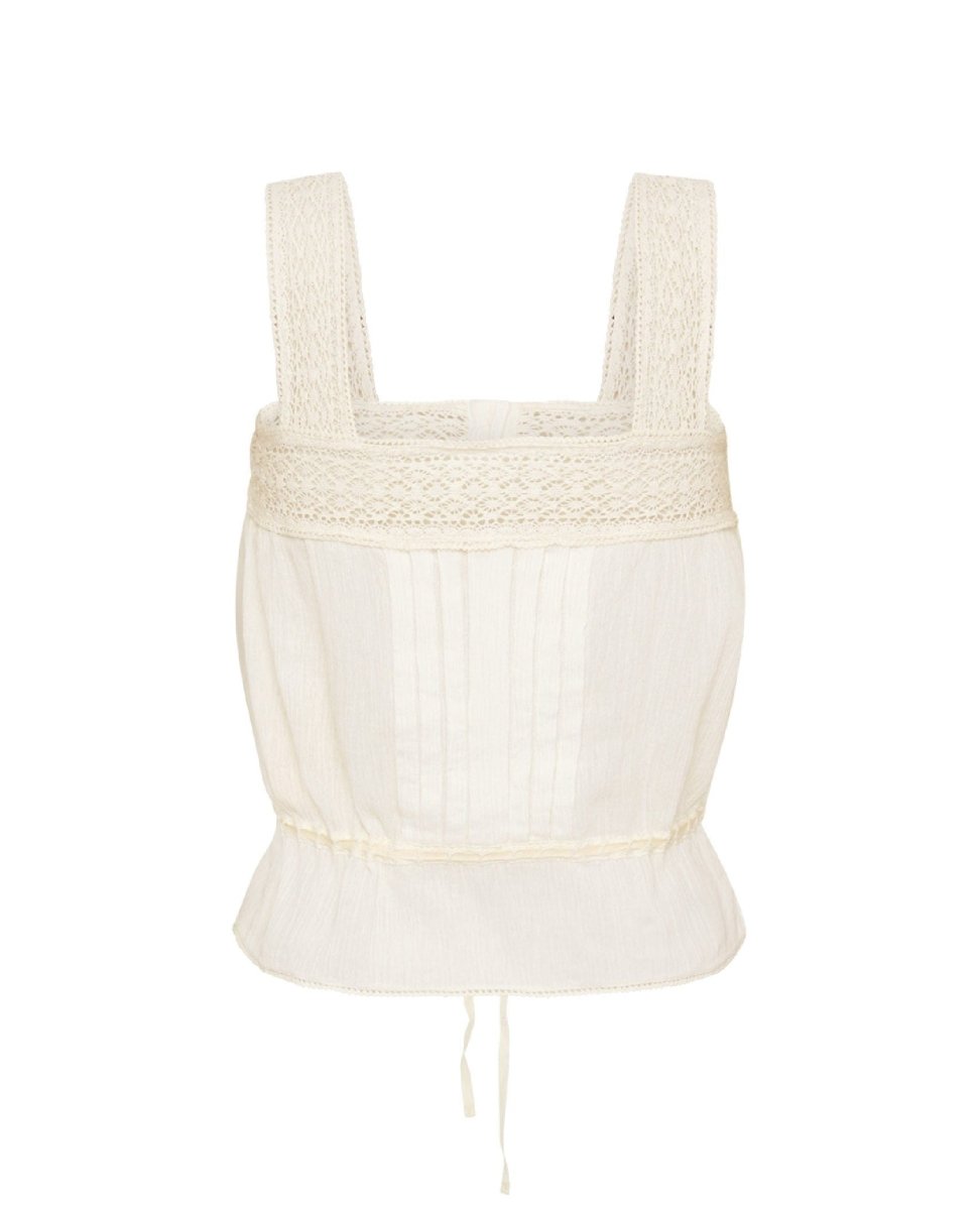 Jolene Lace Cami Antique White - clearpathherbicide