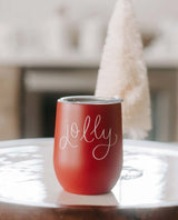 Jolly Metal Wine Tumbler - miamidrugpossession