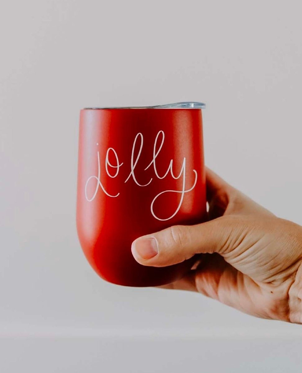 Jolly Metal Wine Tumbler - miamidrugpossession