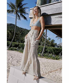 Jones Beach Wide Leg Pant Army Combo - miamidrugpossession